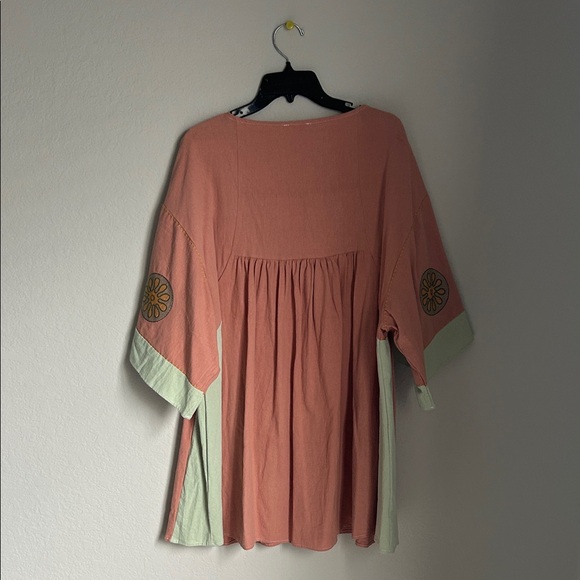 Sunday Pink and Green Mini Dress - Picture 3 of 3